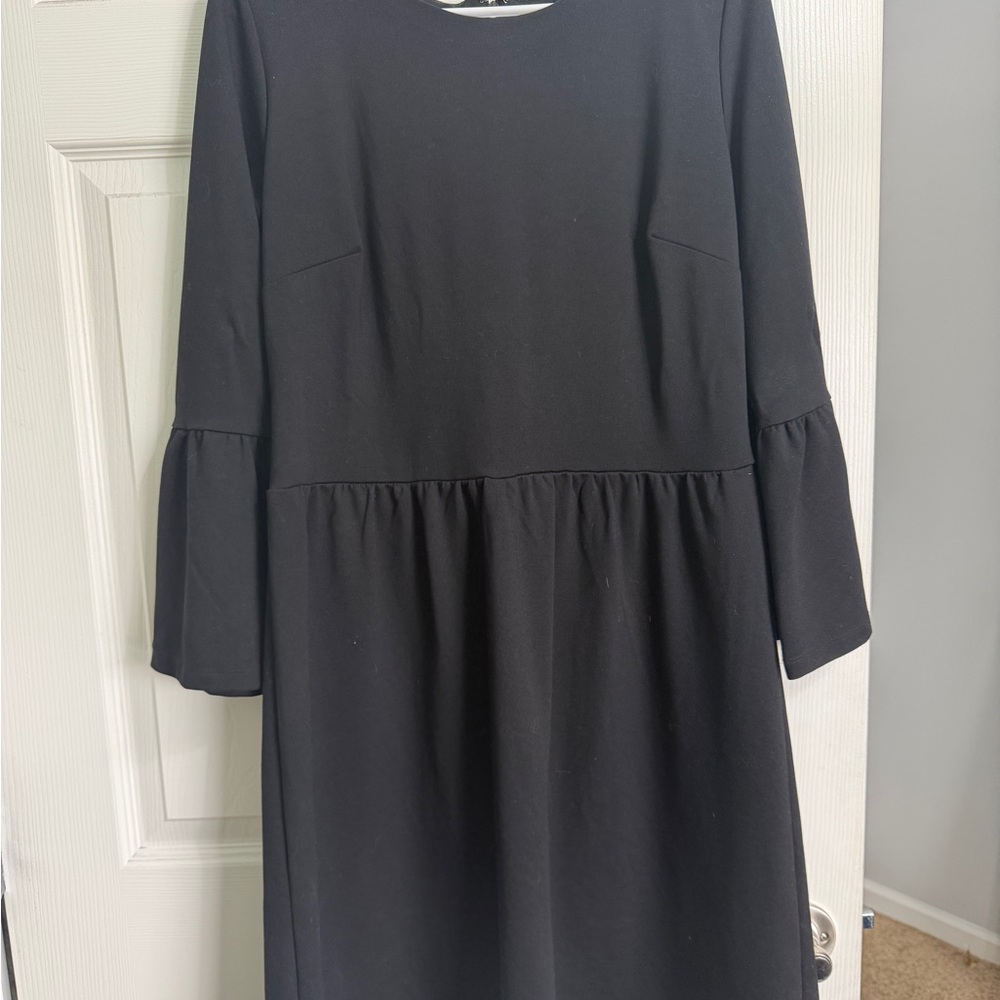 LOFT Black Long Sleeve Dress